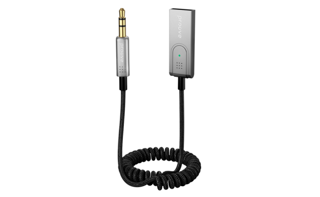 Proove Helix Car Audio Adapter Durable material, spring cable, wireless sound transmission, built-in microphone
